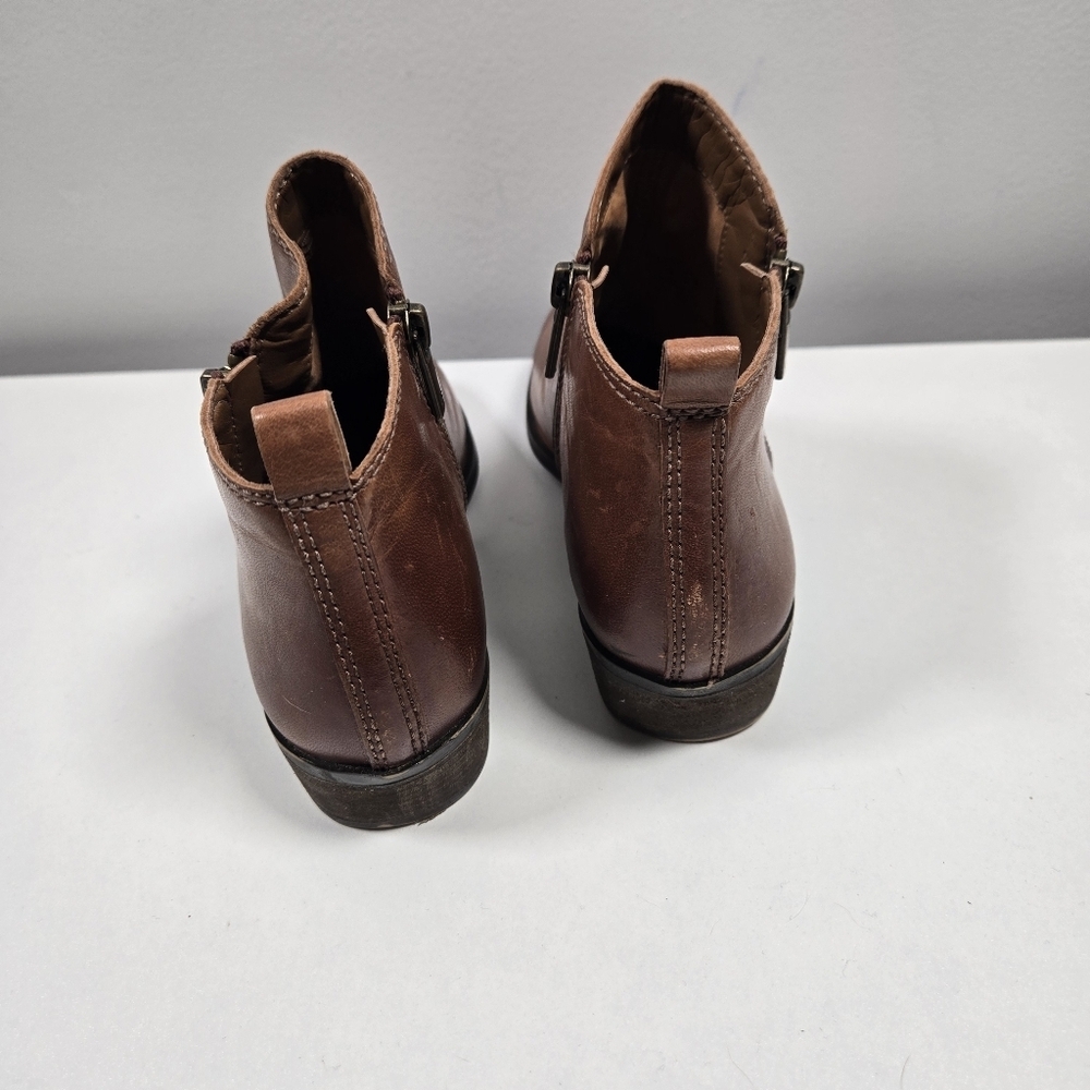 Lucky Brand Brown Leather Ankle Booties - Picture 4 of 7